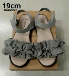ararar15様専用　branshes　19cm　サンダル　グレー