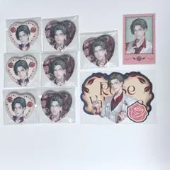 にじさんじ　バレンタイン　ハート缶バッジ　チェキ　五木左京