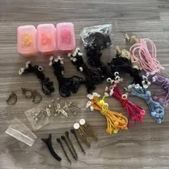 ヘアゴム・ヘアピン・モチーフ　ハンドメイド