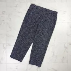 agnes b. ツイード風プリントクロップドパンツ 黒 サイズ42*ND572のサムネイル