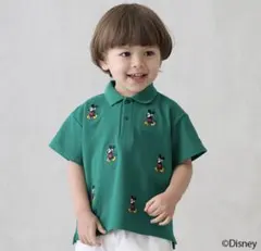 未使用品【Disney】ミッキー/刺しゅう半袖ポロ