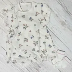 【美品】ベビー ロンパース 70 女の子 夏 mocmof ベリー柄 靴下付
