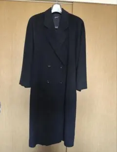 カシミヤ100% ダブルブレスト ロングコート