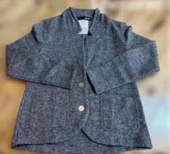 １％ テーラードジャケット グレー ウール