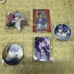 プロセカ　青柳冬弥　スク缶　グリ缶　缶バッジ 劇場版カード　ローソンアクキー