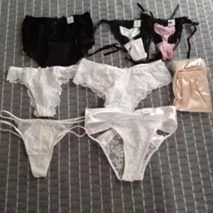 新品　エメフィール　レース・サテンショーツセット 7点