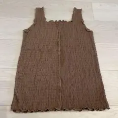 ehkä söpö ブラウン タンクトップ Fサイズ
