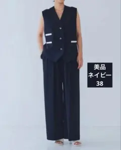 未使用shirocon バックリボンオーバージレ ネイビー 36 - メルカリ