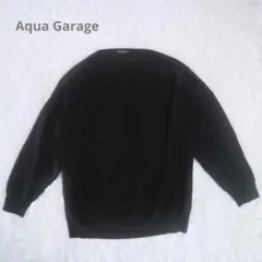 Aqua Garage 黒ニットプルオーバーのサムネイル
