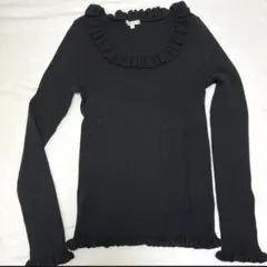 TO BE CHICフリルネックニットMサイズ 卒業式インナー トゥービーシック