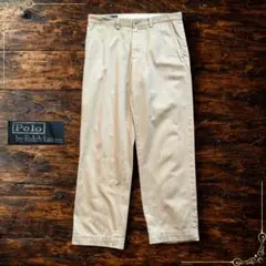 90s ポロラルフローレン ポロチノ チノパン PRESTON PANT 古着