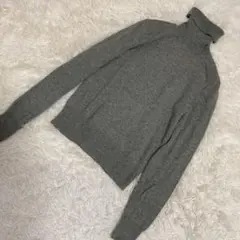 RALPH LAUREN タートルニット グレー L 着回し シンプル 上品