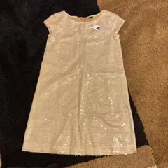 未使用　GAP KIDS ゴールド スパンコール 半袖ワンピース　150cm