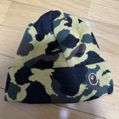 A BATHING APE 迷彩 1st CAMO ニットキャップ ビーニー