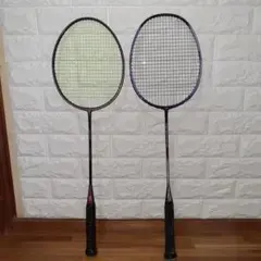 YONEX　Ti3　バドミントンラケット 2本 TITANIUM MESH 未使用品】YONEX Ti3 TITANIUM MESH LONG ヨネックス バドミントン
