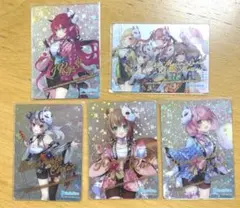 ホロライブ カードチョコ　5枚　セット　カード