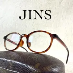 極美品　JINS　ブルーライトカットメガネ　度無し　FPC-17A-104NR