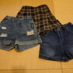 子供用ショートパンツ３点セット
