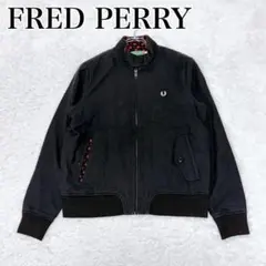 FRED PERRY フレッド ペリー ジップアップブルゾン 裏地総柄 レッドのサムネイル
