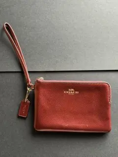 【未使用】COACH ポーチ リストレット ボルドー