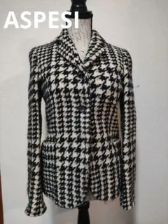 1 アスペジ　ASPESI 格子柄　ジャケット　E