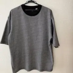 メンズTシャツ グレー LLサイズ クルーネックTシャツのサムネイル