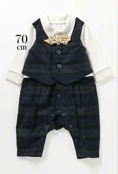 ［BREEZE］フォーマルBOYSベビーカバーオール 70センチ タグ付き