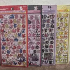 正規品　ボンボンドロップシール　もじ　キティちゃん　クロミ　ポムポムプリン　文字