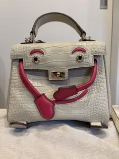 coach チェーンバッグ 2way バイカラー クリーム ラベンダー ブルー 
