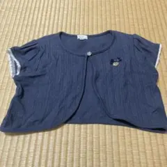 anyFAM ネイビー カーディガン　ボレロ　 130