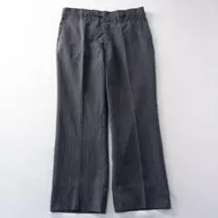 ビンテージ古着 80s カスリ ドレープ ストライプ レトロ ワイドスラックスのサムネイル