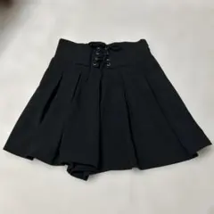 ブラック キュロット ショートパンツ　Lサイズ