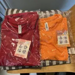 ちくせいハーフマラソンTシャツ　Sサイズ 赤・オレンジ　2024年、2025年