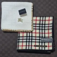 新品未使用 BURBERRY バーバリー ハンカチ 2枚セット ノバチェック