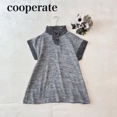 【cooperate 】半袖プルオーバー（F）シンプル カジュアル ストライプ