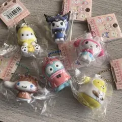 サンリオキャラクターズ　 PVCマスコット3 ハンギョドン　プリン　シナモン　他