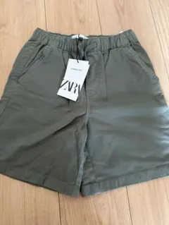 新品未使用　ZARA ハーフパンツ サイズ8 オリーブグリーン