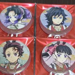 鬼滅の刃 干支 午年 2026 箔押し 缶バッジ しのぶ 義勇 炭治郎 カナヲ