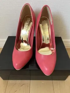 DURAS ピンク ポインテッドトゥ ハイヒール