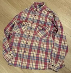 【80s-90s当時物】オシュコシュ 三角タグ ネルシャツ XL相当 アメカジ