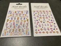 ネイルシール　ダッフィー シェリーメイ　ステラルー　ディズニー　2枚セット