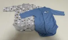 長袖肌着ロンパース2着　70cm