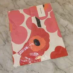 新品未使用 マリメッコ　marimekko エプロン/ レッド×オレンジ×ピンクのサムネイル