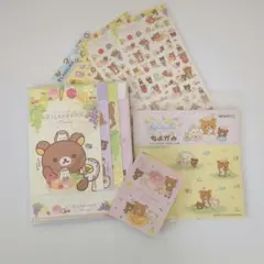 リラックマ レターセット、メモ、シール、折り紙