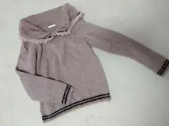 axes femme　トップス　 アクシーズファム　リボン　ニット ふわふわ