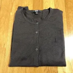 【~2025/5/5処分予定】ユニクロ　ダークブラウン　カーディガン