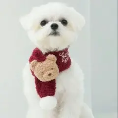 【完売品】ベビモコベアマフラー　ジェラートピケ　M