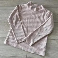120サイズ　フリース　ロンT 長袖　くすみピンク