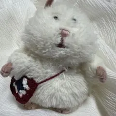 ハンドメイド ぬいぐるみ用 かぎ針編み ポシェット　はむにぎり　グラニースクエア
