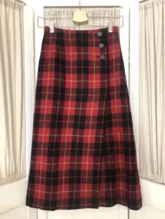 [SALE] COMME CA 赤と黒のチェック柄SK